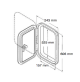 180 Degrees Opening White Hatches - SP2790 - Cansb